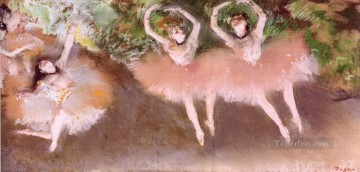 Edgar Degas Painting - escena de ballet en el escenario Edgar Degas
